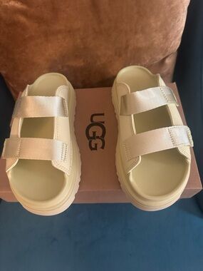 UGG Adjustable Strap Slide Sandals